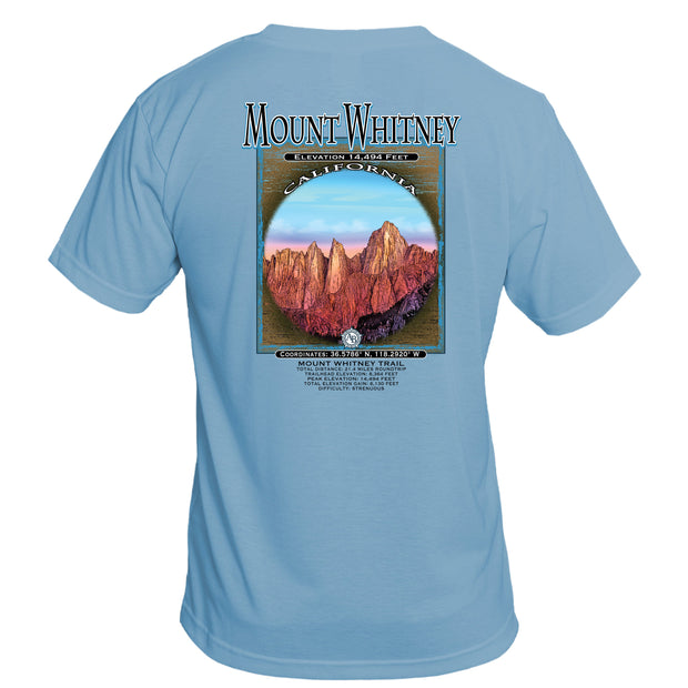 Retro Interpretive Mount Whitney Basic Performance T-Shirt