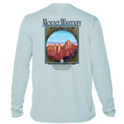 Retro Interpretive Mount Whitney Microfiber Long Sleeve T-Shirt