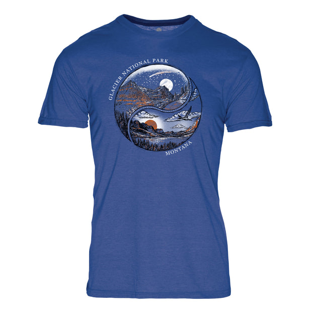 Yin Yang Glacier National Park REPREVE® Crew T-Shirt – American